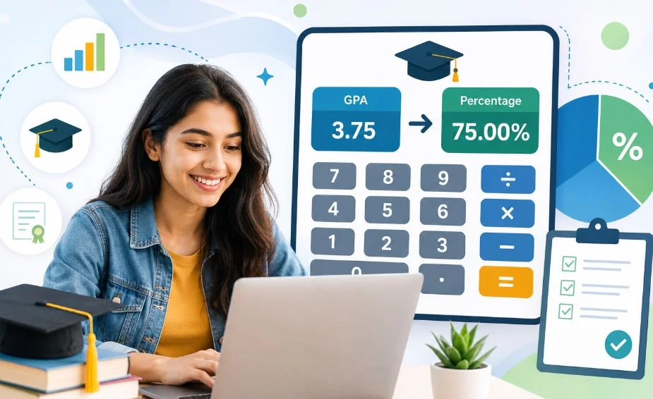 gpa-to-percentage-converter Grade Point Average (GPA) to Percentage Converter 2026 — Calculate Your Percentage Accurately