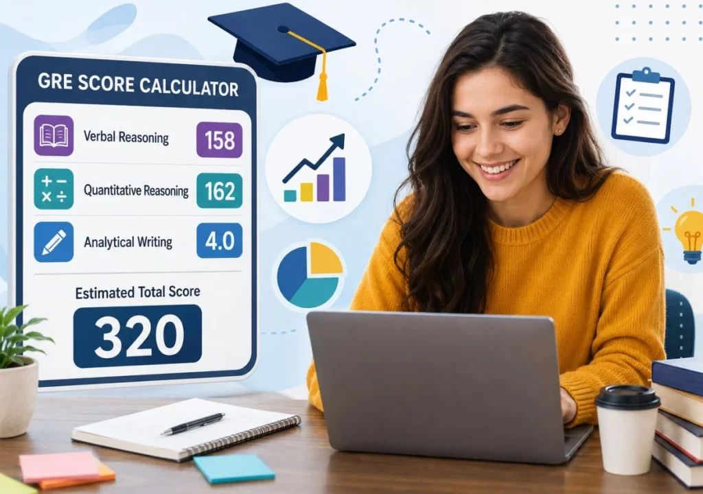 gre-score-calculator Graduate Record Examination (GRE) Score Calculator 2026 — Calculate and Understand Your GRE Score