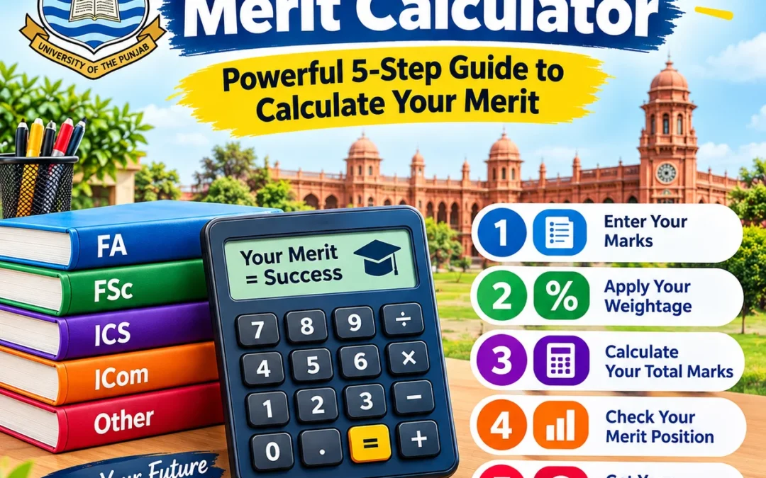 Punjab University Merit Calculator : Powerful 5-Step Guide to Calculate Your Merit