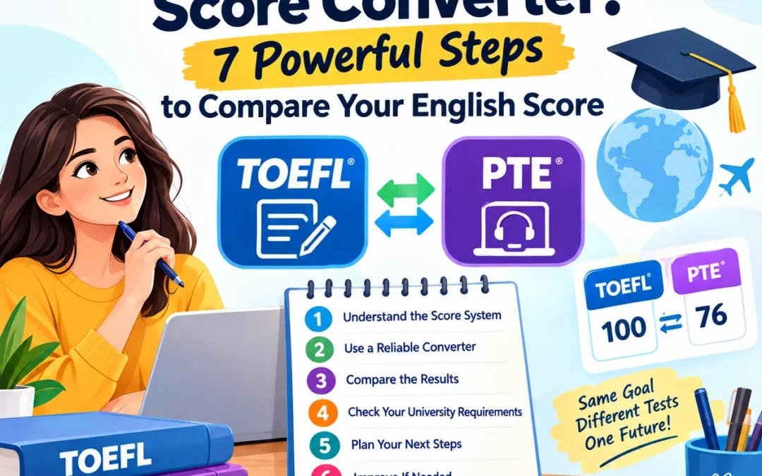 TOEFL PTE Score Converter: 7 Powerful Steps to Compare Your English Score