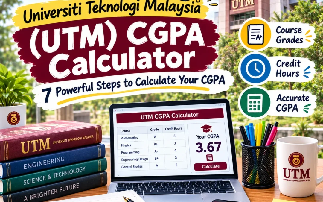 Universiti Teknologi Malaysia (UTM) CGPA Calculator : 7 Powerful Steps to Calculate Your CGPA