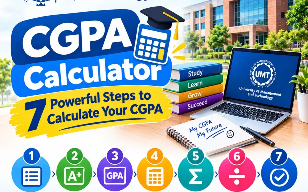 University of Management and Technology (UMT) CGPA Calculator  — 7 Powerful Steps to Calculate Your CGPA