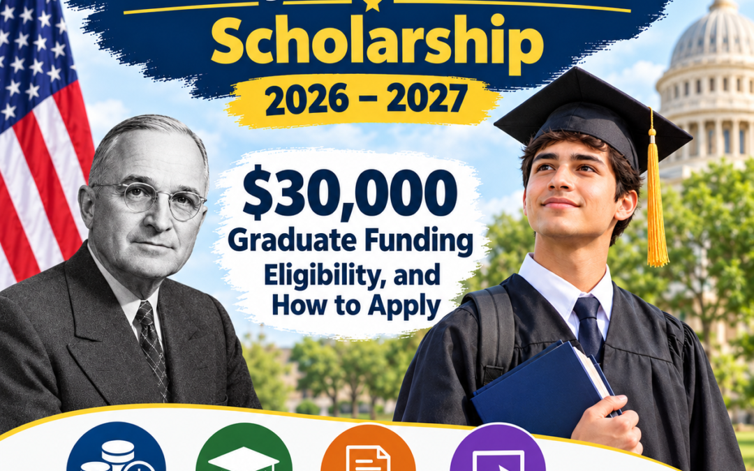 Harry S. Truman Scholarship 2026–2027: $30,000 Graduate Funding, Eligibility, and How to Apply