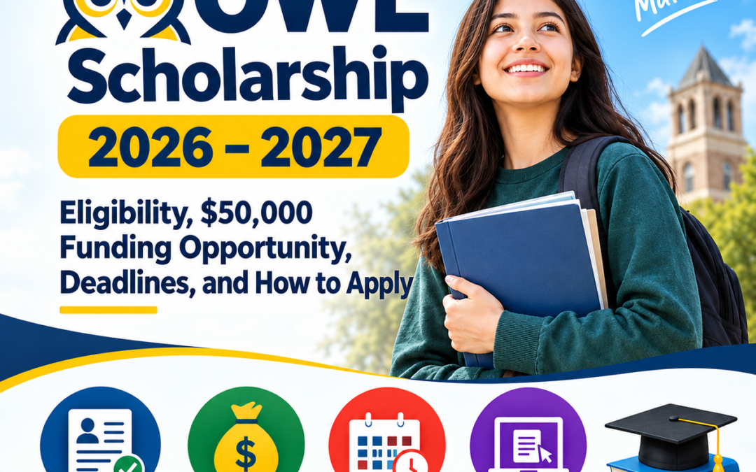 OWL Scholarship 2026–2027: Eligibility, $50,000 Funding Opportunity, Deadlines, and How to Apply
