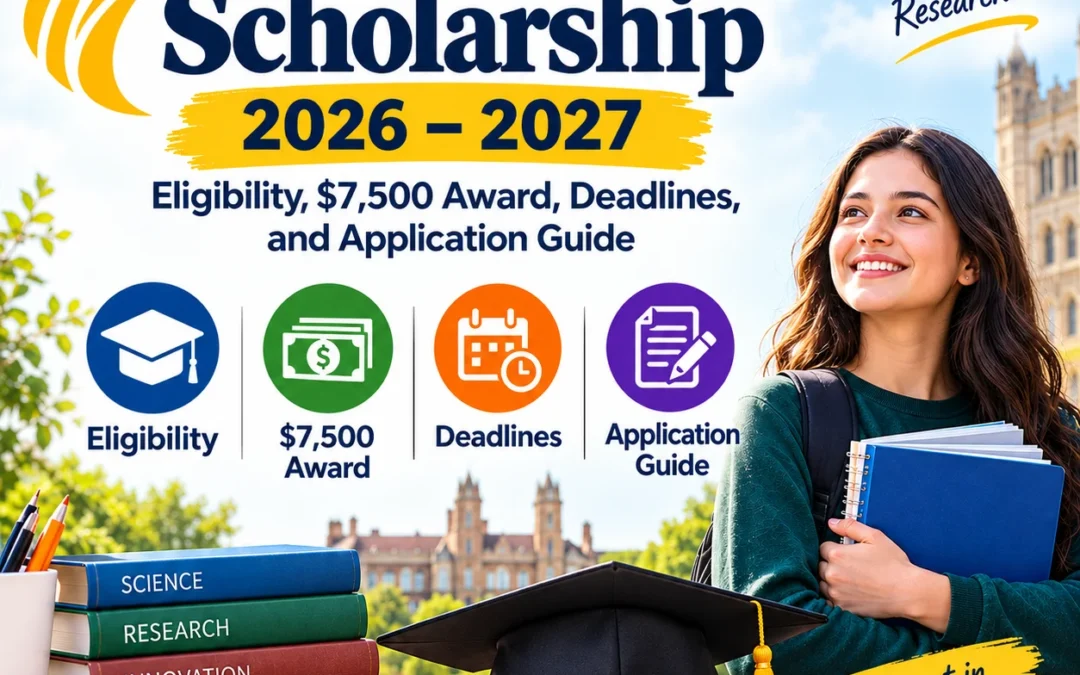Goldwater Scholarship 2026–2027: Eligibility, $7,500 Award, Deadlines, and Application Guide